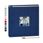 Yopih Linen Cover with Display Window Self Adhesive Photo Album